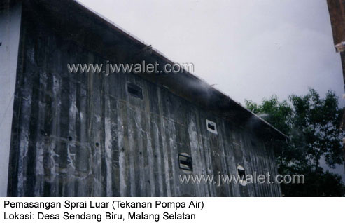 Penggunaan spray luar, lokasi malang selatan